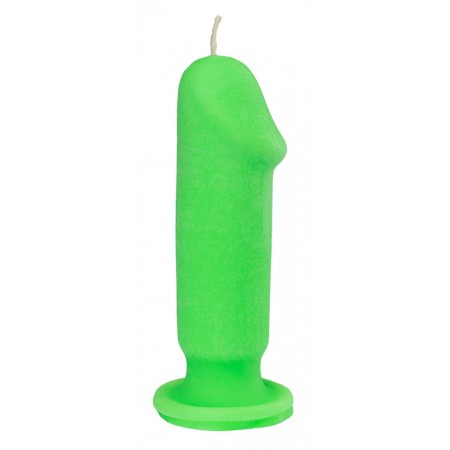 Свічка LOVE FLAME - Dildo S Green Fluor
