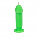 Свічка LOVE FLAME - Dildo S Green Fluor