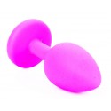 Силиконовая анальная пробка Boss Series - Jewellery Pink Silicon PLUG Medium Light Blue M