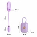 Вакуумный клиторальный стимулятор Otouch Louis Vibrate Purple с виброяйцом, в кейсе