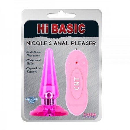 Анальный плаг с вибрацией NICOLES Anal Pleaser - Pink