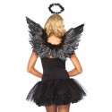 Крылья черного ангела Leg Avenue Angel Accessory Kit Black, крылья, нимб