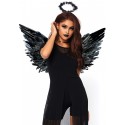 Крылья черного ангела Leg Avenue Angel Accessory Kit Black, крылья, нимб