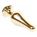 Анальная пробка Boss Series - Jewellery Gold BUTT PLUG Green