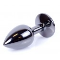 Анальная пробка Boss Series - Jewellery Dark Silver PLUG Purple, размер S