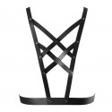 Портупея из экокожи Bijoux Indiscrets Maze - Cross Cleavage Harness Black