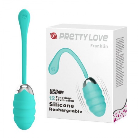 Виброяйцо с рельефным дизайном PrettyLove  Franklin