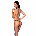 Боди-халтер из экокожи Passion JANNIES BODY S/M black