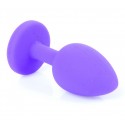 Силіконовий анальний затор Boss Series - Jewellery Purple Silicon PLUG Small Red S