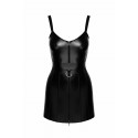 Платье Noir Handmade F320 Starlet wetlook minidress with ring belt - M
