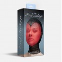 Маска сердце сетка с полностью закрытым лицом  Feral Feelings - Hearts Mask Black/Red