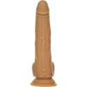 Фаллоимитатор с пульсацией Naked ADDICTION Dominic 23см Caramel, пульт ДУ, диаметр 4,2 см