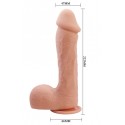 Фалоімітатор на присосці Baile Beautiful JOHNSON 9.2 Flesh
