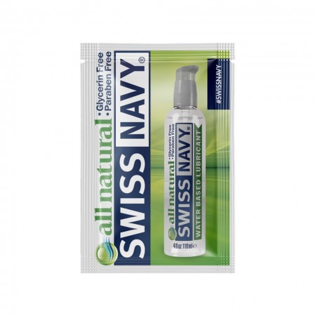 Пробник лубриканта для чувствительной кожи Swiss Navy All Natural, 5 мл
