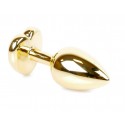 Анальний затор Boss Series - Jewellery Gold Heart PLUG Purple S