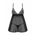 Пеньюар і трусики Obsessive Blomentis babydoll & thong XS/S