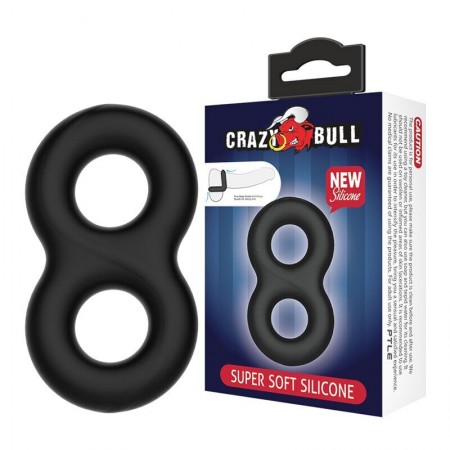 Эрекционное кольцо Crazy Bull SUPER SOFT DOUBLE II,