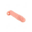 Насадка на член Real Body - Real Extender HUGY с открытой головкой и кольцом для мошонки