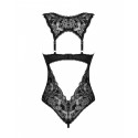 Кружевное боди Obsessive Donna Dream crotchless teddy M/L Black, открытый доступ