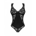 Кружевное боди Obsessive Donna Dream crotchless teddy M/L Black, открытый доступ