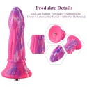 Фалоімітатор для секс-машин Hismith 25.5см Silicone Monster Dildo Series, KlicLok та присоска