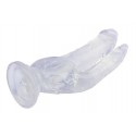 Анально-вагинальный фаллоимитатор на присоске CHISA Hi Rubber - 8.0 Inch Dildo Clear