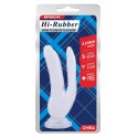 Анально-вагинальный фаллоимитатор на присоске CHISA Hi Rubber - 8.0 Inch Dildo Clear