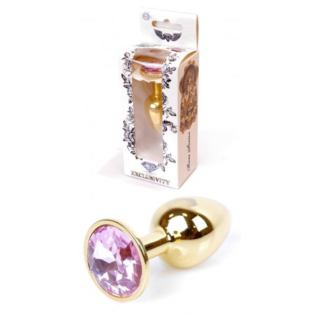 Анальний затор Boss Series - Jewellery Gold PLUG Rose S