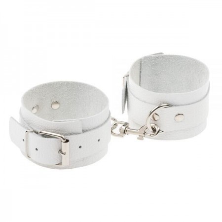 Оковы Leather Standart Leg Cuffs, White