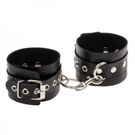 Наручники Leather Double Fix Leg Cuffs, Black