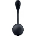 Смарт-віброяйце Satisfyer Ribbed Petal Connect App Black, керування зі смартфона, пульт ДК