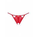 Трусики з доступом Obsessive Ingridia crotchless thong M/L, червоні