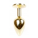 Анальная пробка Boss Series - Jewellery Gold PLUG Red S