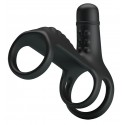 Насадка с вибрацией Pretty Love - VIBRATING PENIS SLING, 10 функций вибрации