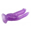 Анально-вагинальный фаллоимитатор на присоске CHISA Hi Rubber - 8.0 Inch Dildo Purple