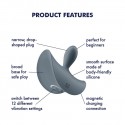 Анальная вибропробка Satisfyer Booty Absolute Beginners 2, для начинающих, вводимая часть 3,5 см