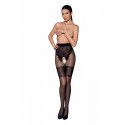 Колготки с открытым доступом Passion TIOPEN 013 black 1/2 (20/40 den), ажурные трусики и подвязки