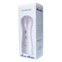 Мастурбатор з вібростимуляцією FOXSHOW Vibrating and Flashing Masturbation Cup White USB 7+7 Function