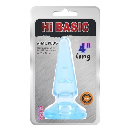 Анальный плаг HI BASIC SASSY Anal Plug - Blue