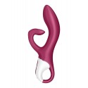 Вібратор-кролик із потрійним відростком Satisfyer Embrace me Berry, 2 мотори, діаметр 3,6 см