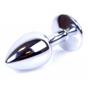 Анальний затор Boss Series - Jewellery Silver PLUG Clear S
