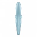 Вібратор-кролик Satisfyer Touch Me Blue, подвійний відросток, 3 потужні мотори