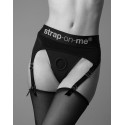 Труси для страпону з підв'язками для панчох Strap-On-Me REBEL HARNESS - L