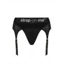 Труси для страпону з підв'язками для панчох Strap-On-Me REBEL HARNESS - L