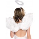 Крылья ангела Leg Avenue Marabou Feather Angel Wings, настоящие перья