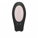 Смарт-вибратор для пар Satisfyer Double Joy Black с широким клиторальным стимулятором