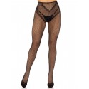 Чулки Leg Avenue Crotchless Net Tights with Heart Backseam Black One Size
