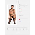 Портупея на грудь Obsessive A740 harness black O/S, искусственная кожа