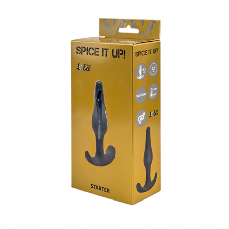 Анальный плаг Spice it up Starter - Dark Grey