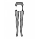 Чулки с поясом Obsessive S207, S/M/L.
